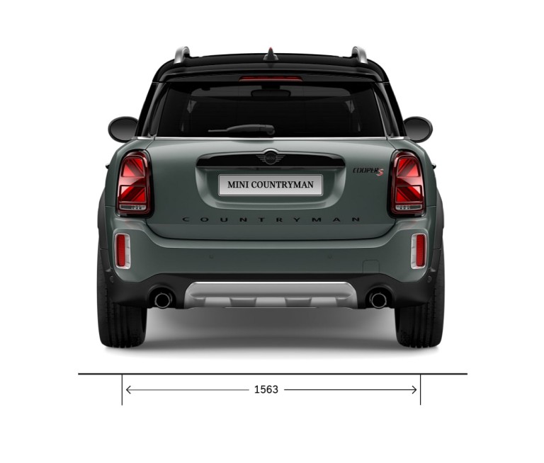 MINI Countryman – вид cзади – размеры